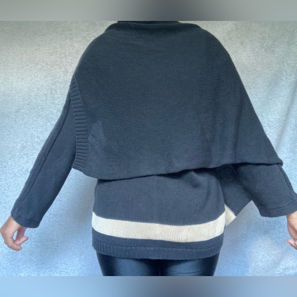 VTG GIANFRANCO FERRE asymmetrical knit wrap sweater - Picture 13 of 14